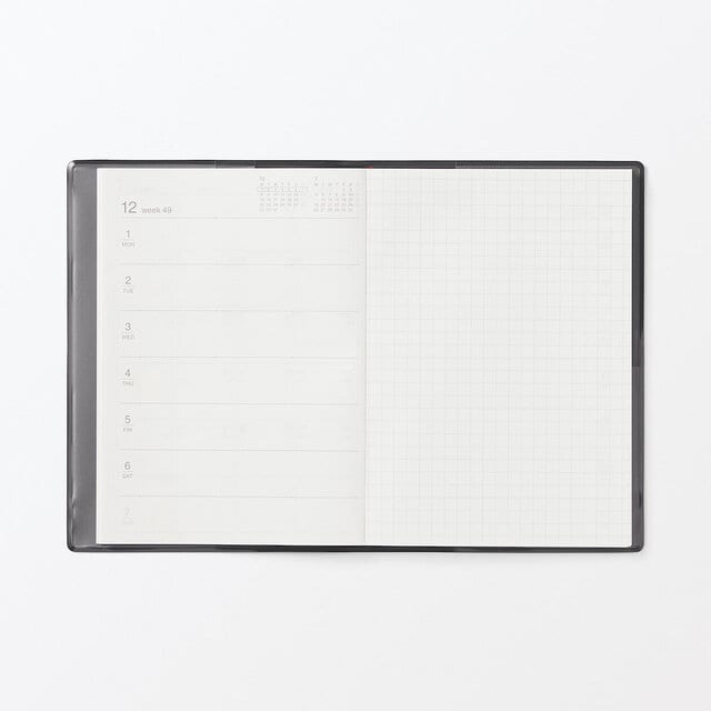 muji 2026 vinyl planner weekly